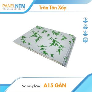 Trần tôn xốp họa tiết tre trúc A15 có gân