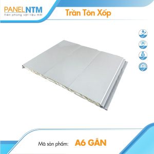 Trần tôn xốp màu trắng A6 có gân