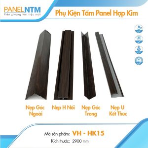 Phụ kiện panel hợp kim màu gỗ óc chó HK15