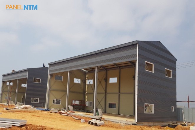 Nhà máy may xuất khẩu tại KCN Lễ Môn (Thanh Hóa) ứng dụng tấm Panel vách ngoài